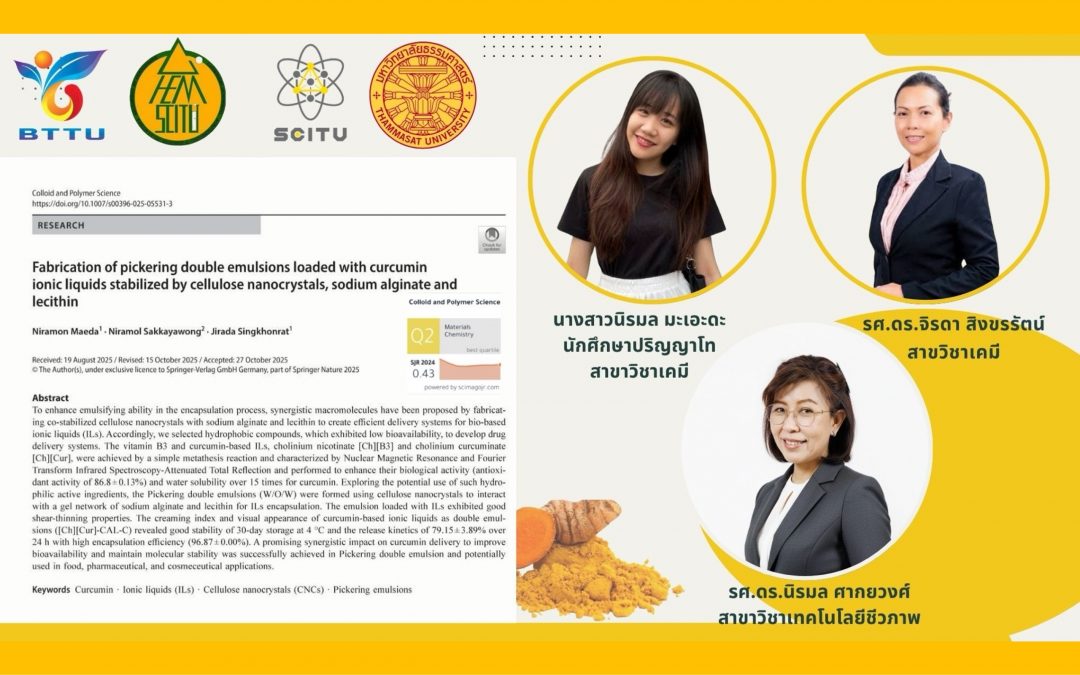 ขอแสดงความยินดีกับทีมวิจัยที่ได้รับการตีพิมพ์